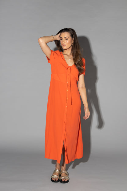 2128 - Vanessa Dress - Tangerine