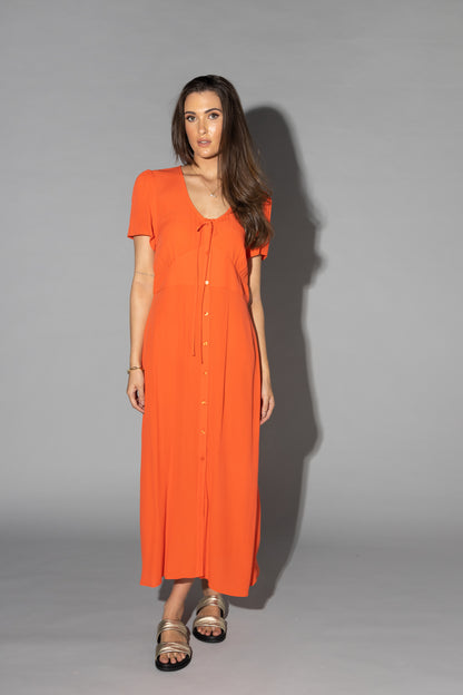 2128 - Vanessa Dress - Tangerine