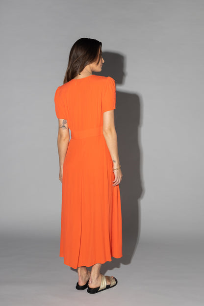 2128 - Vanessa Dress - Tangerine