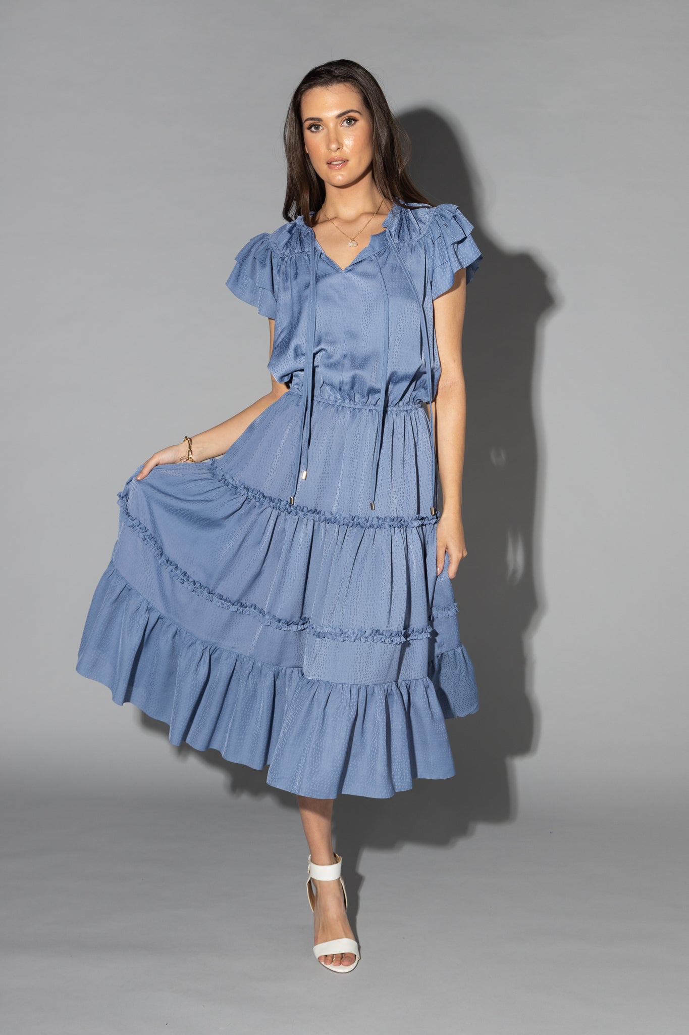 2130 - Hatton Dress - Denim Blue