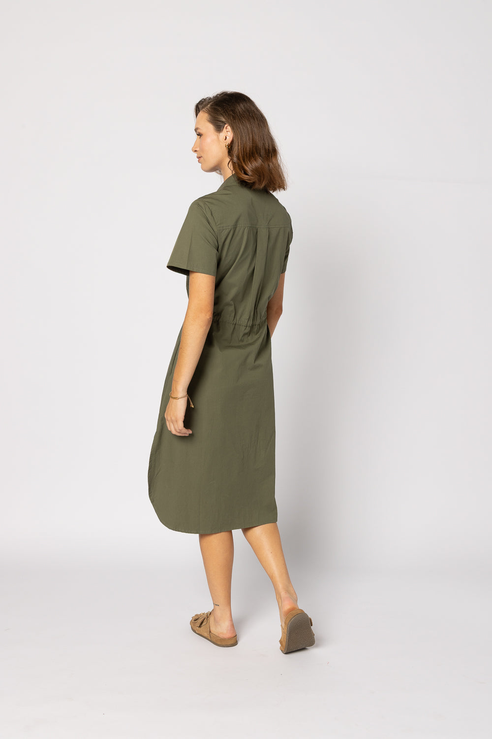 2136 - Biddy Dress - Khaki - LAST ONE SIZE 8