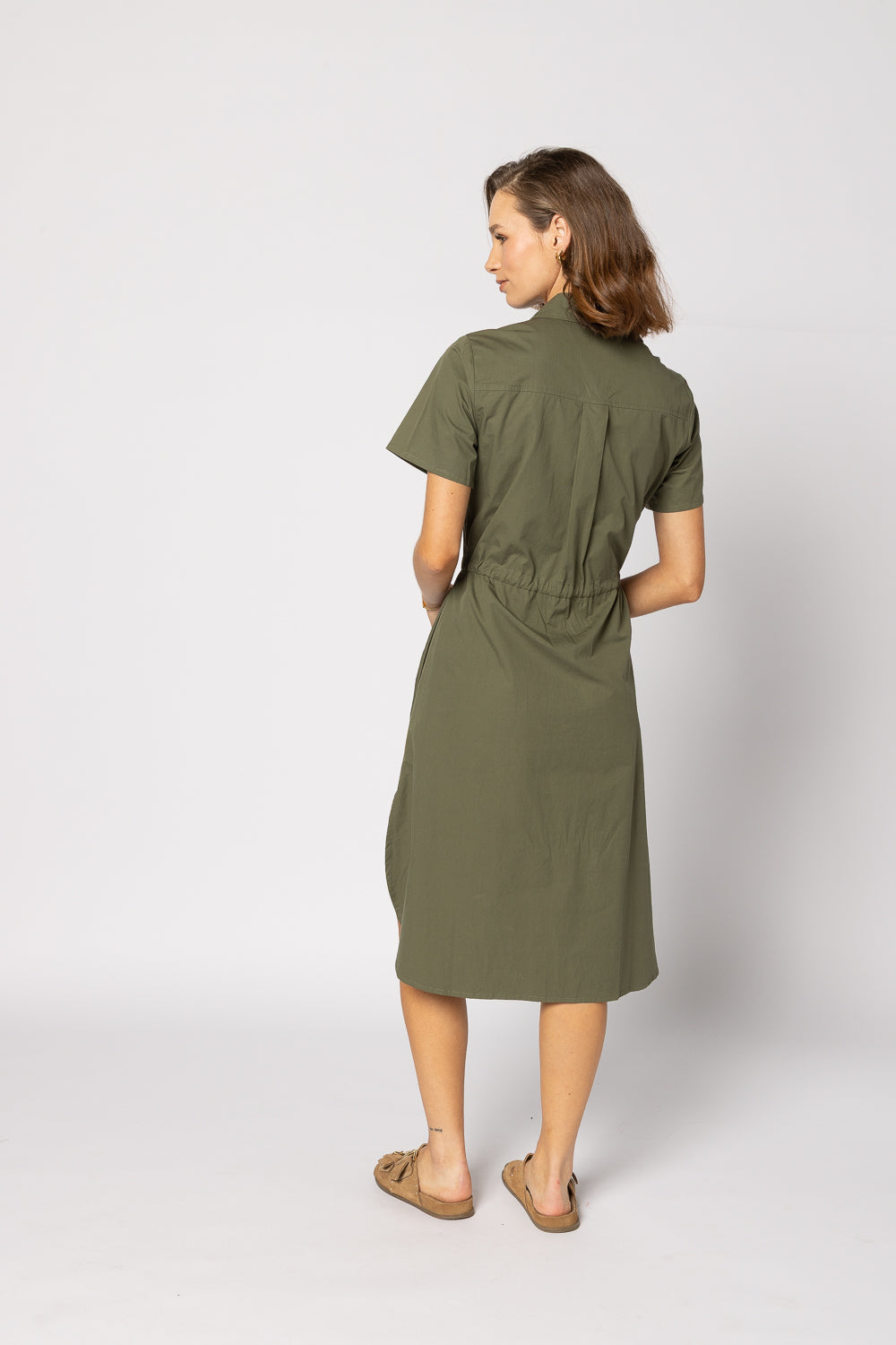 2136 - Biddy Dress - Khaki - LAST ONE SIZE 8