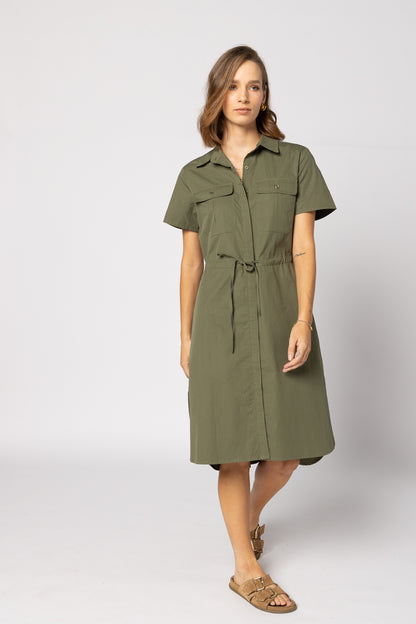 2136 - Biddy Dress - Khaki - LAST ONE SIZE 8