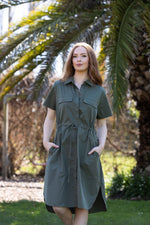 2136 - Biddy Dress - Khaki