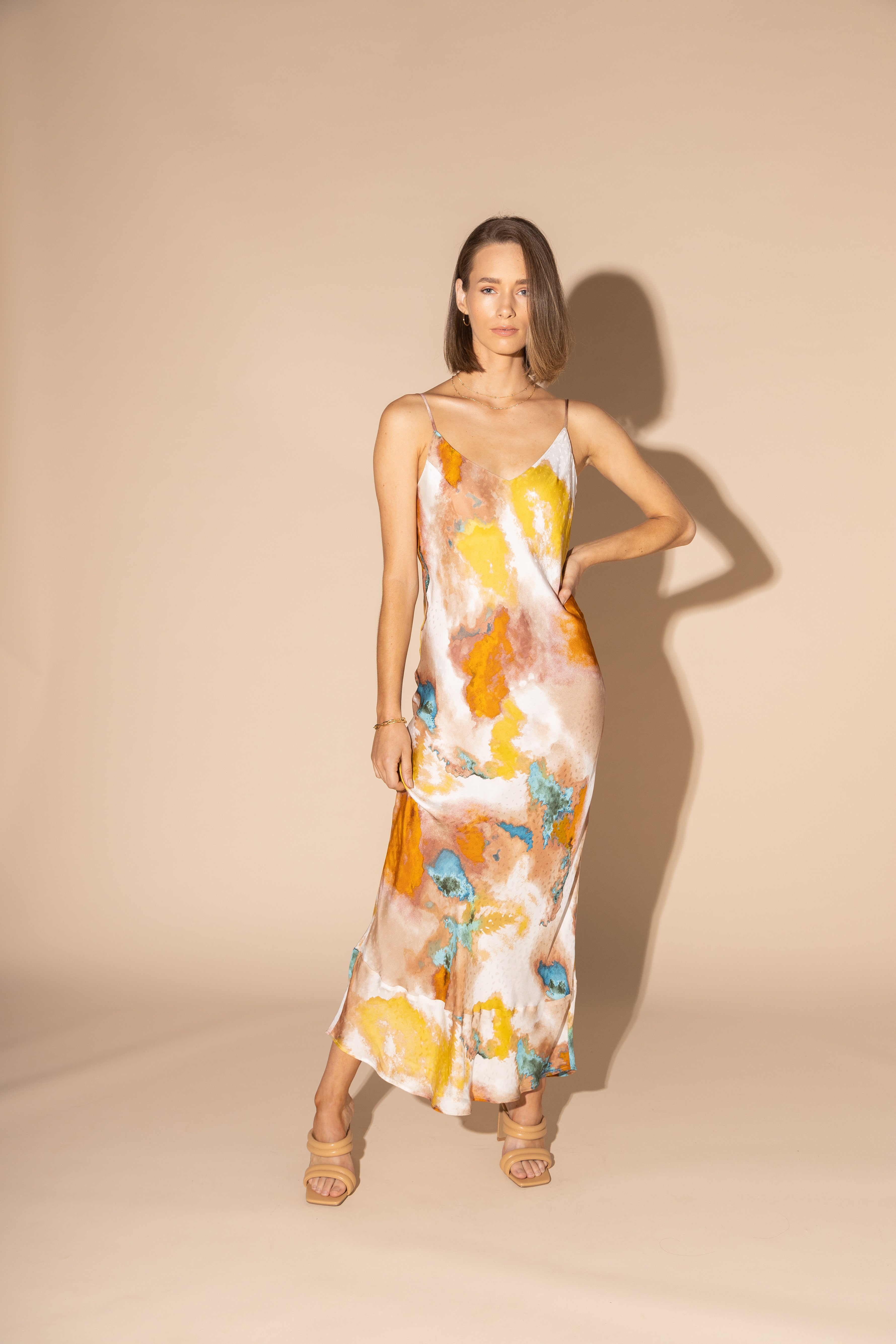 LOUGHLIN - 2141L - Unbiased Dress - Water Colour