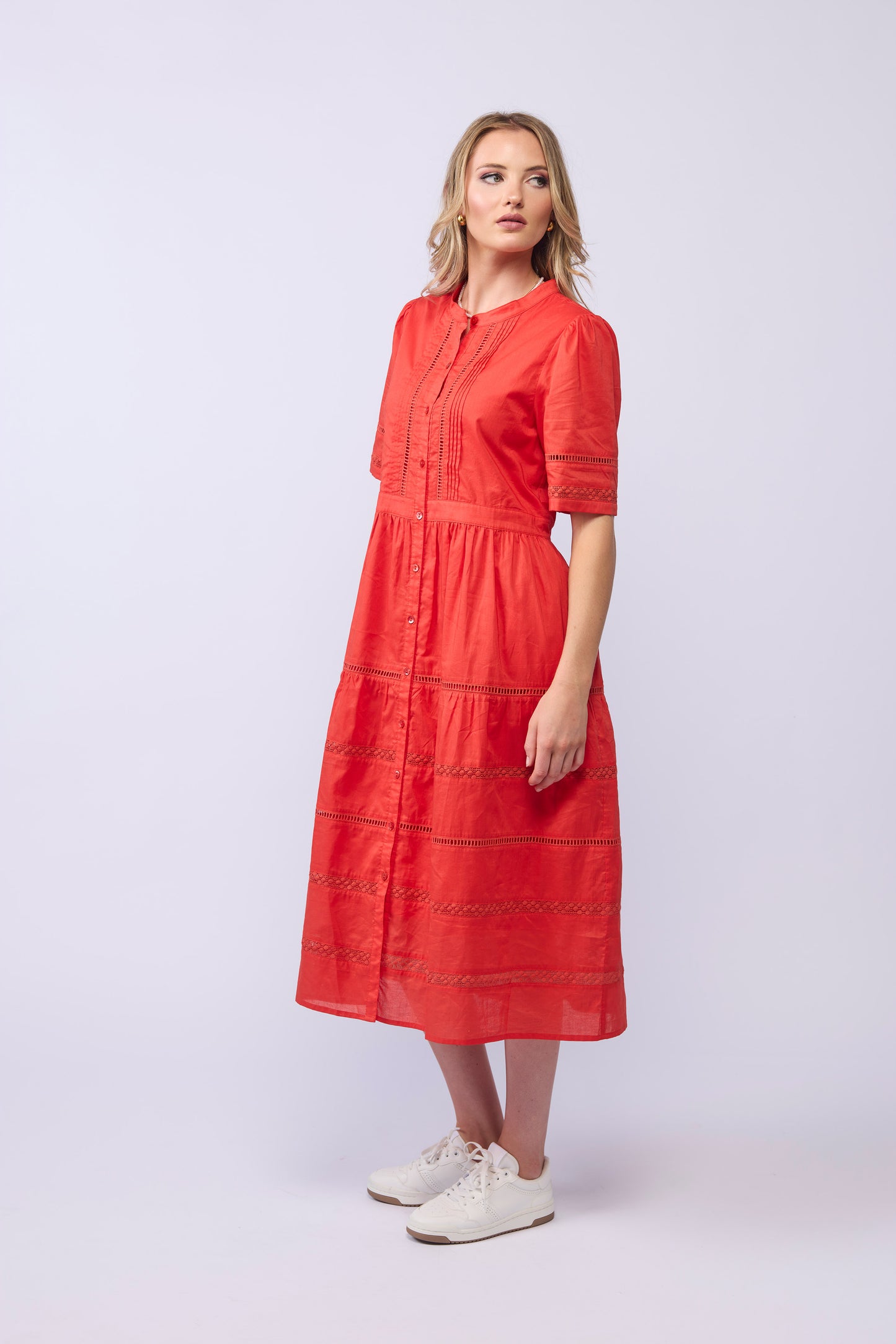 2142 Gabby Dress - Tomato