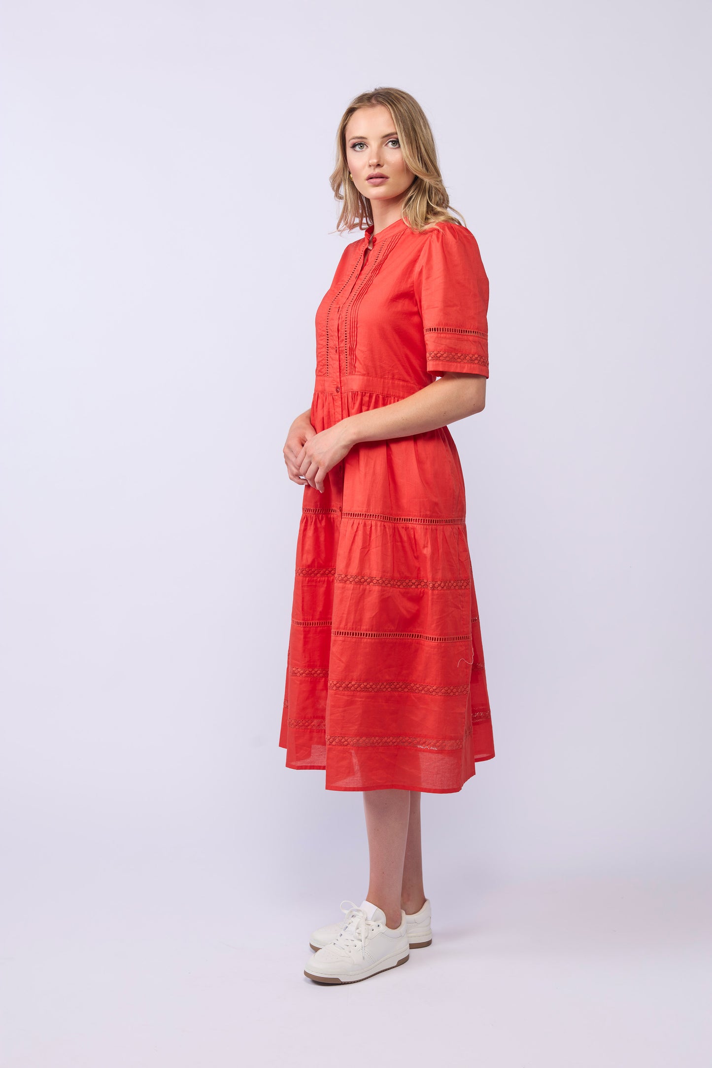 2142 Gabby Dress - Tomato