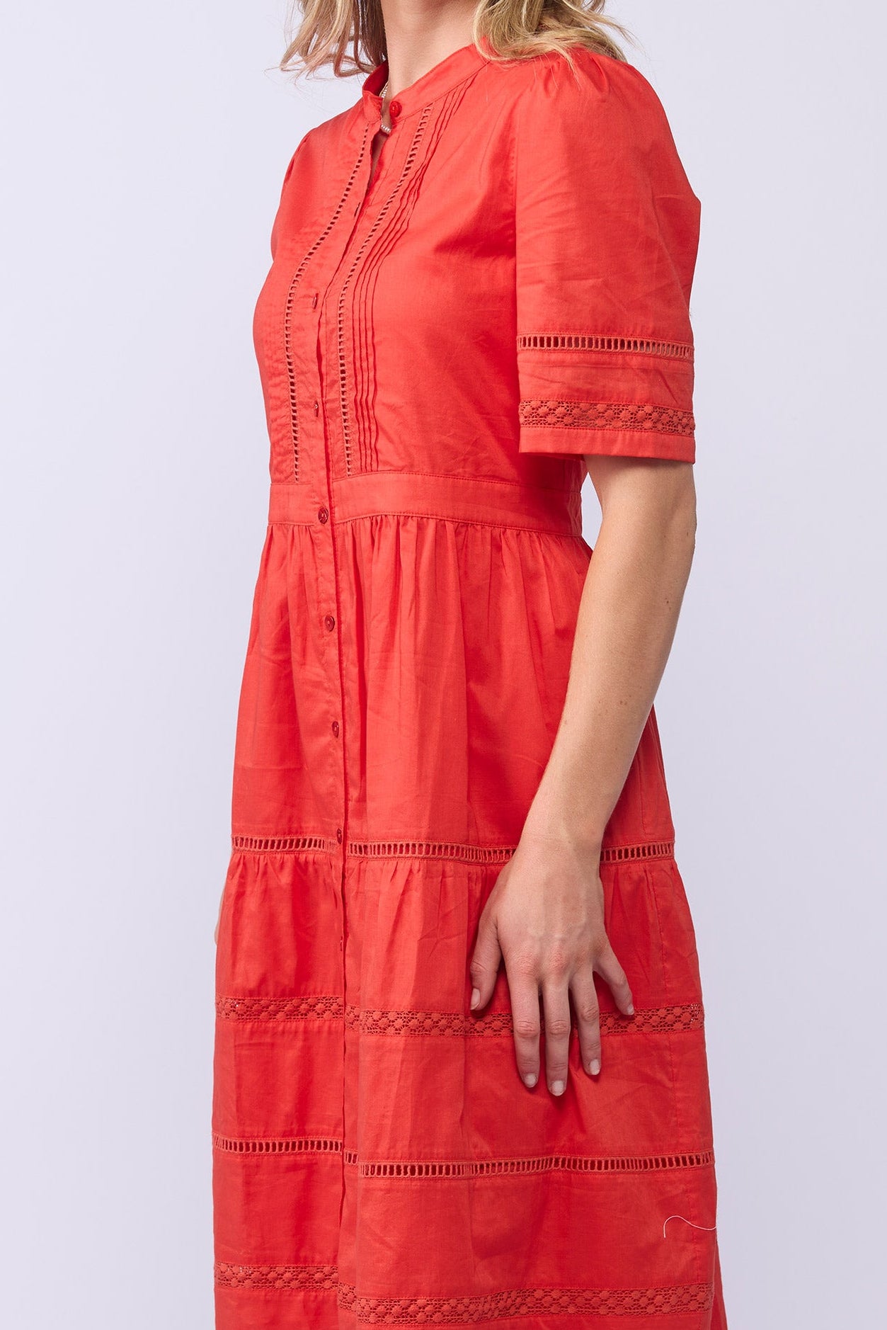 2142 Gabby Dress - Tomato