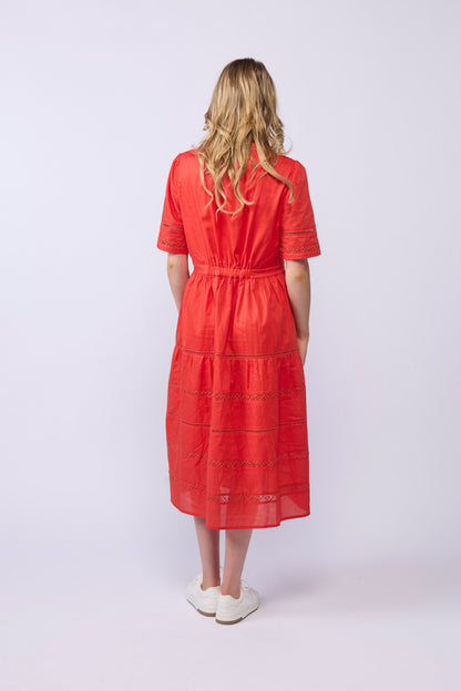 2142 Gabby Dress - Tomato