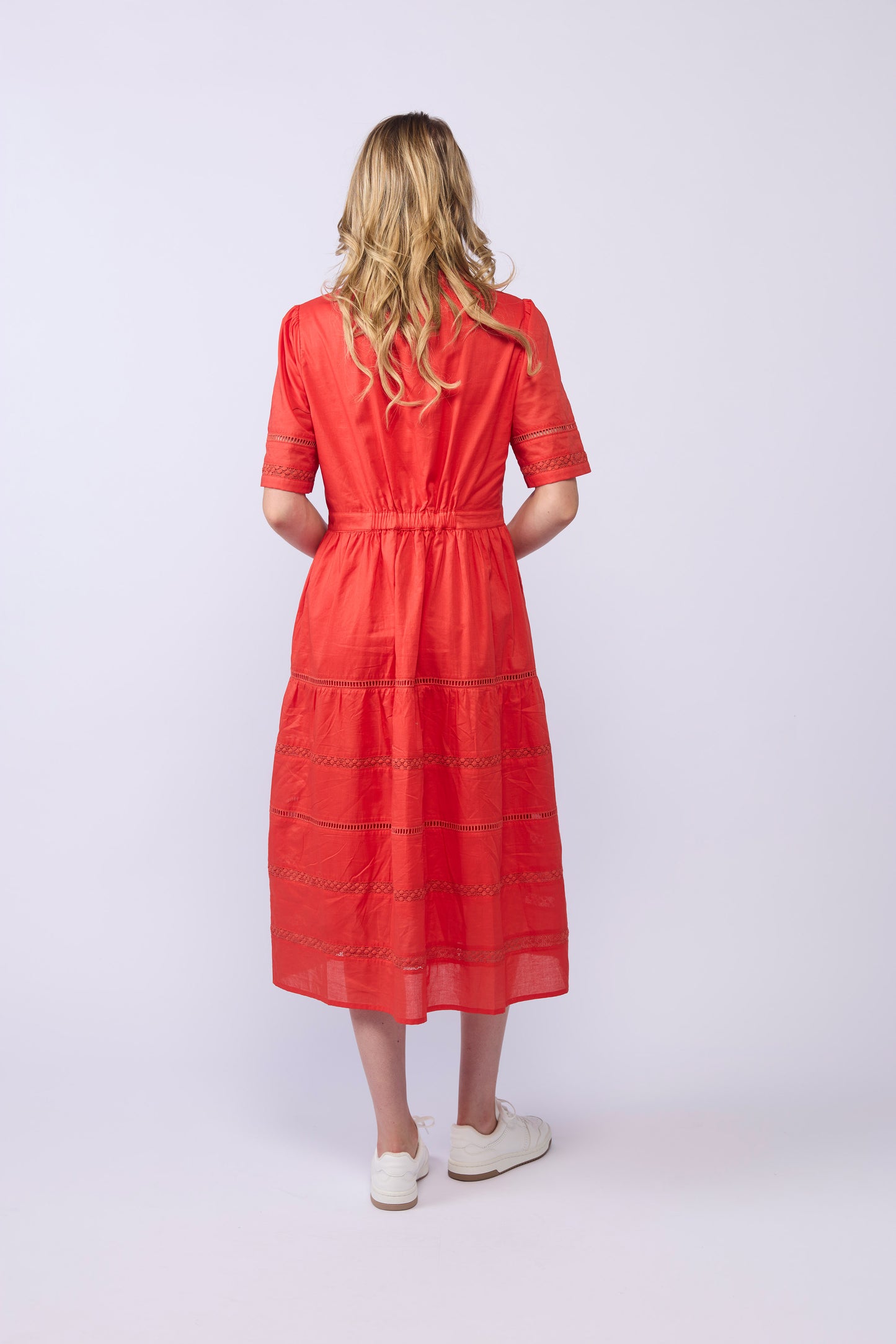 2142 Gabby Dress - Tomato