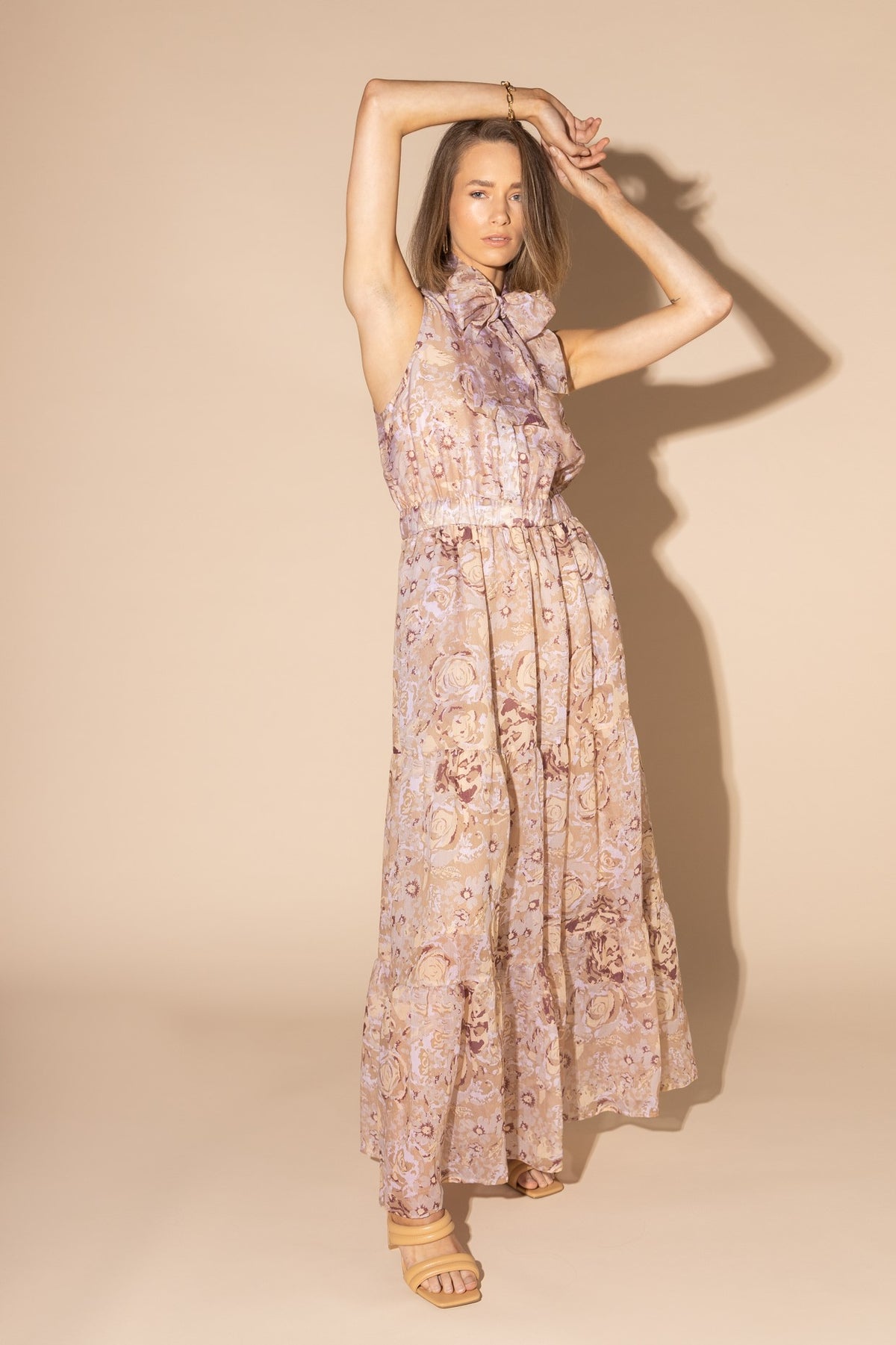2145L - Melrose Dress - Gold Rose