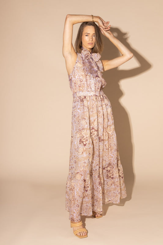 2145L - Melrose Dress - Gold Rose