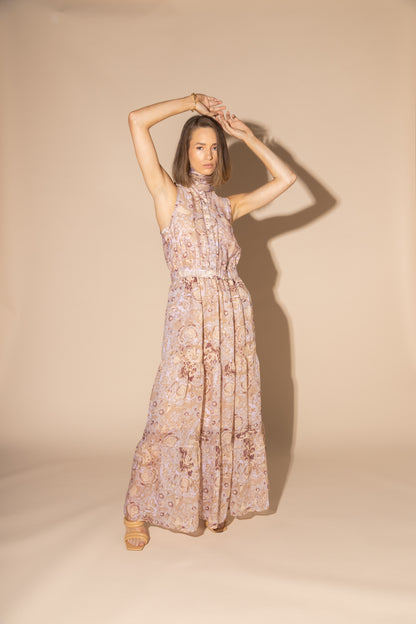 2145L - Melrose Dress - Gold Rose
