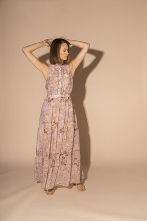 2145L - Melrose Dress - Gold Rose
