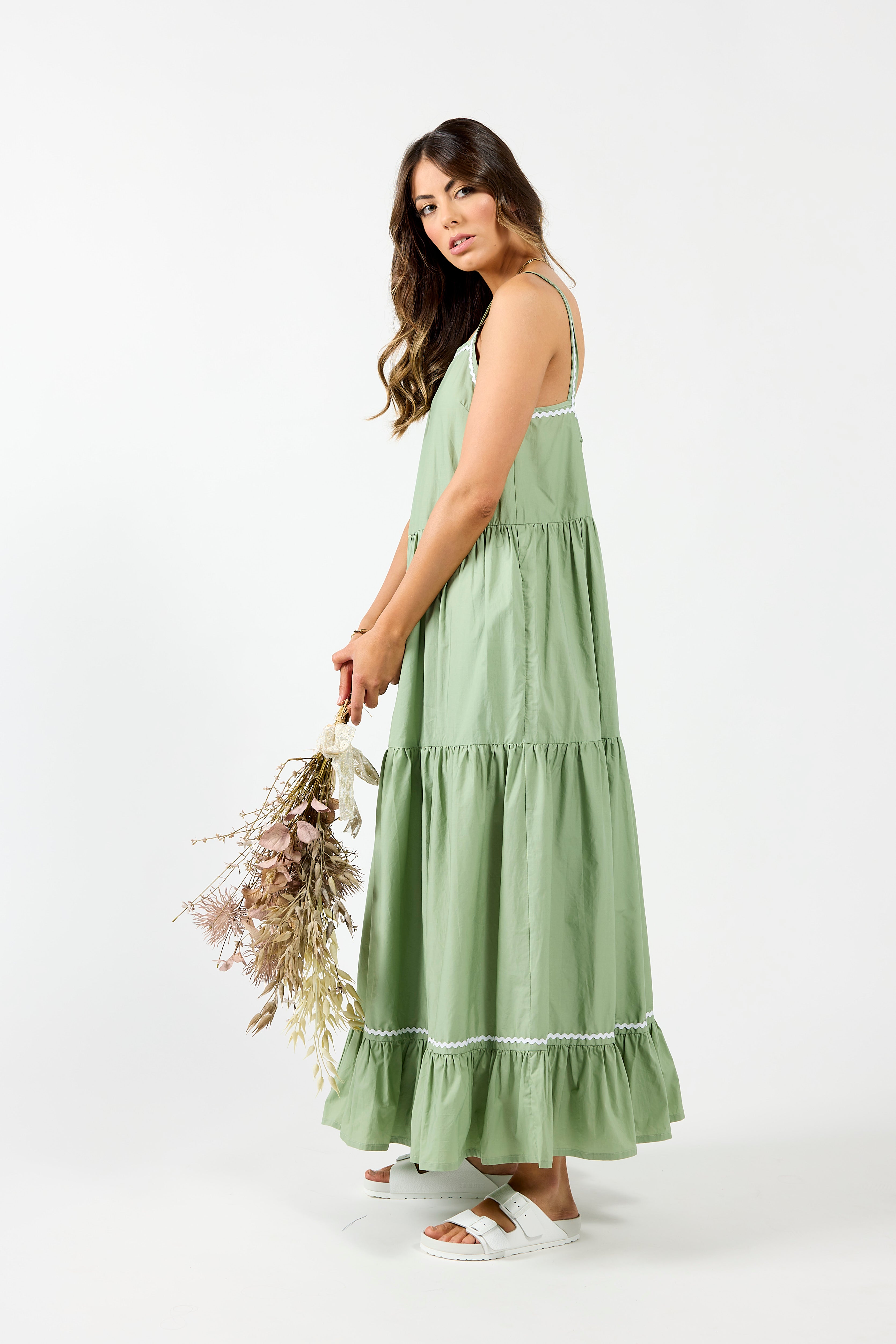 2148 - Earth Dress - Aspen Green