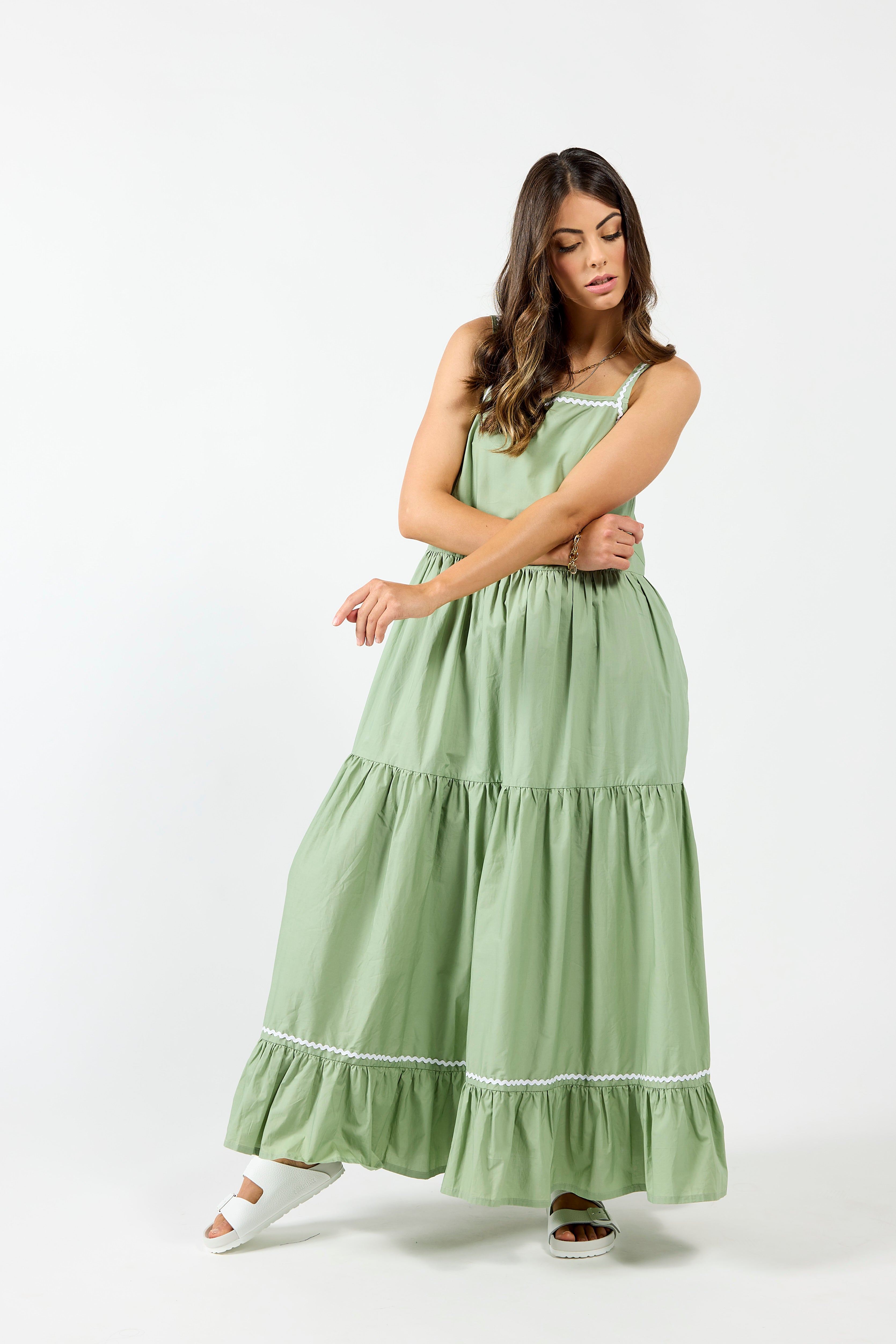 2148 - Earth Dress - Aspen Green