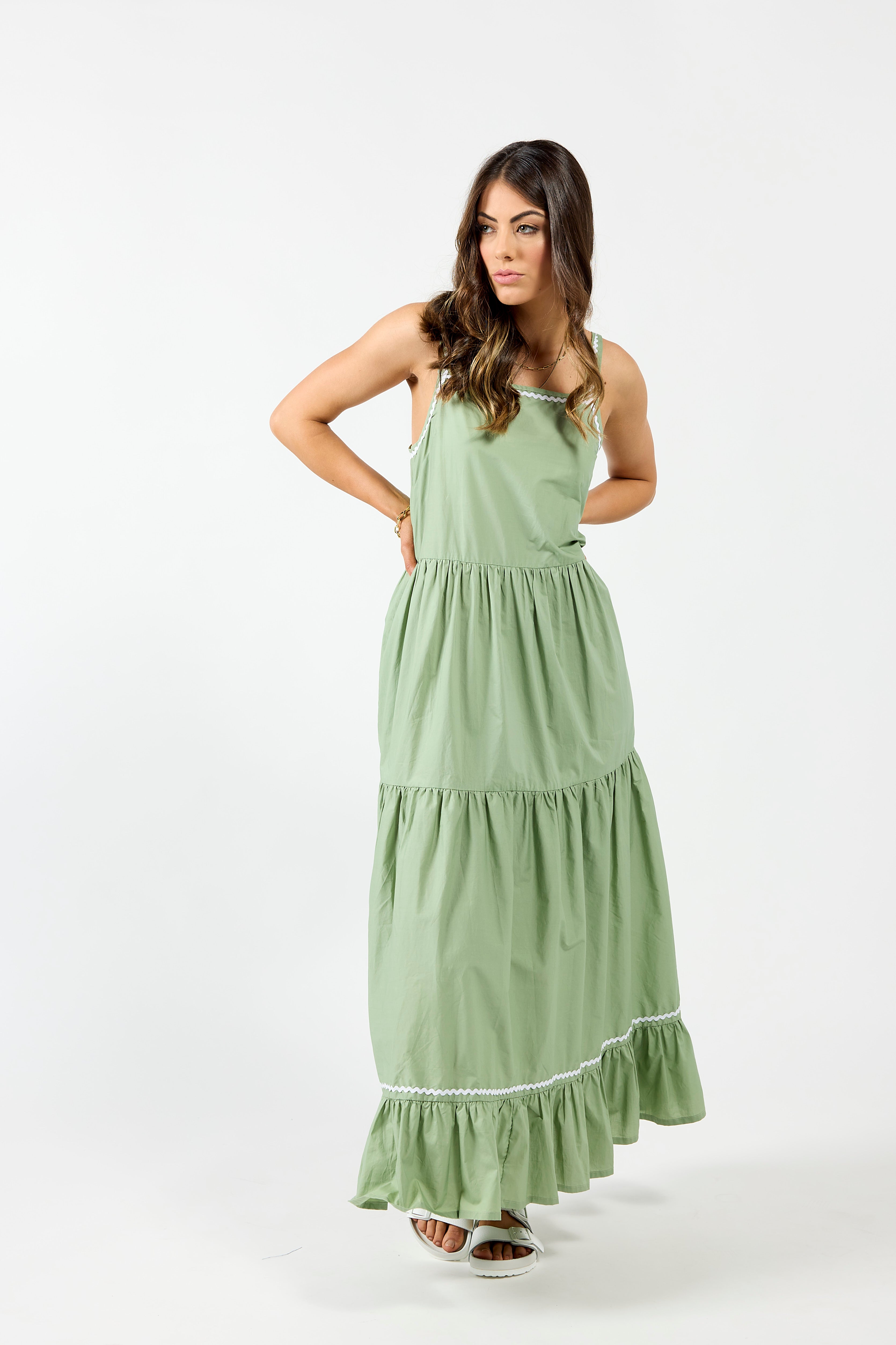 2148 - Earth Dress - Aspen Green