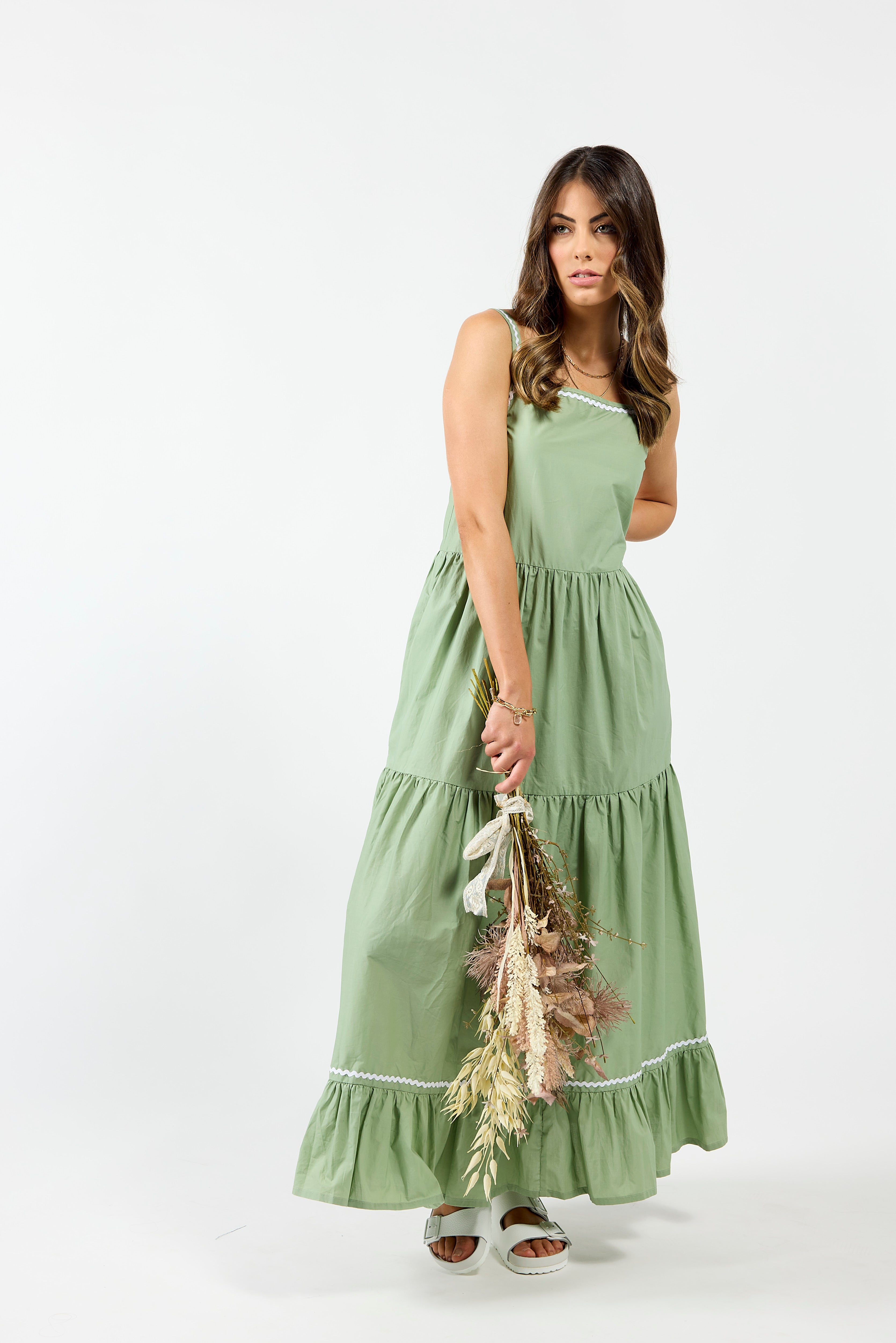 2148 - Earth Dress - Aspen Green