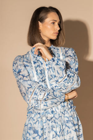 LOUGHLIN - 2162L - Skyes Linen Dress - Blue Water