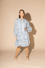 LOUGHLIN - 2162L - Skyes Linen Dress - Blue Water