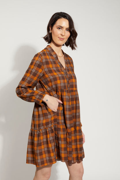 2168 - Fraser Dress - Autumn Check