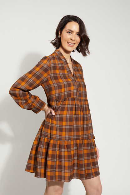 2168 - Fraser Dress - Autumn Check