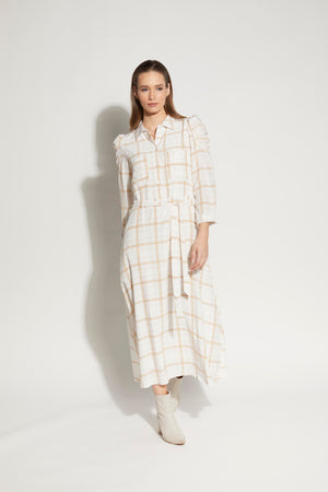 LOUGHLIN - 2180L - Camille Dress - Waffle Check