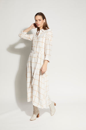 LOUGHLIN - 2180L - Camille Dress - Waffle Check