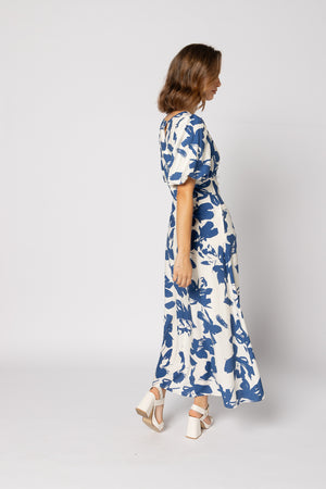 2182 - Halo Dress - Blue Flower