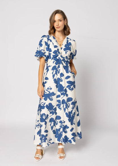 2182 - Halo Dress - Blue Flower