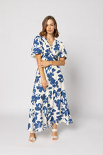 2182 - Halo Dress - Blue Flower