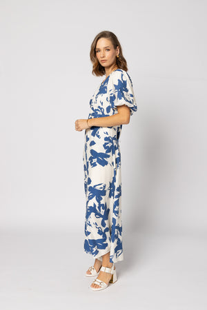 2182 - Halo Dress - Blue Flower