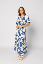 2182 - Halo Dress - Blue Flower