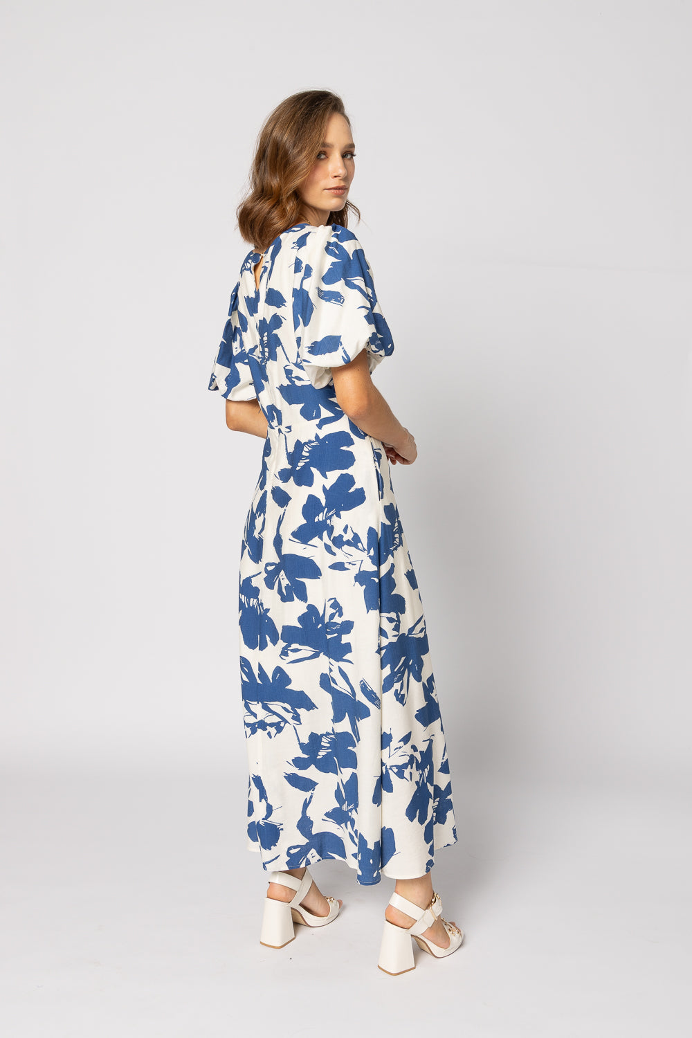 2182 - Halo Dress - Blue Flower