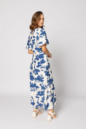 2182 - Halo Dress - Blue Flower