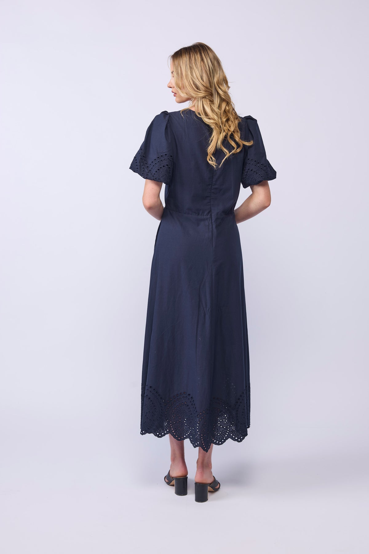 HALO DRESS - INK EMBROIDERY