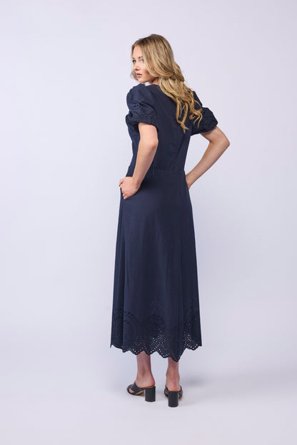 HALO DRESS - INK EMBROIDERY