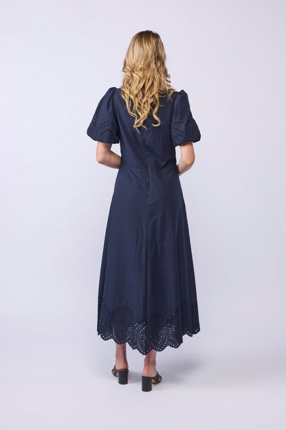HALO DRESS - INK EMBROIDERY