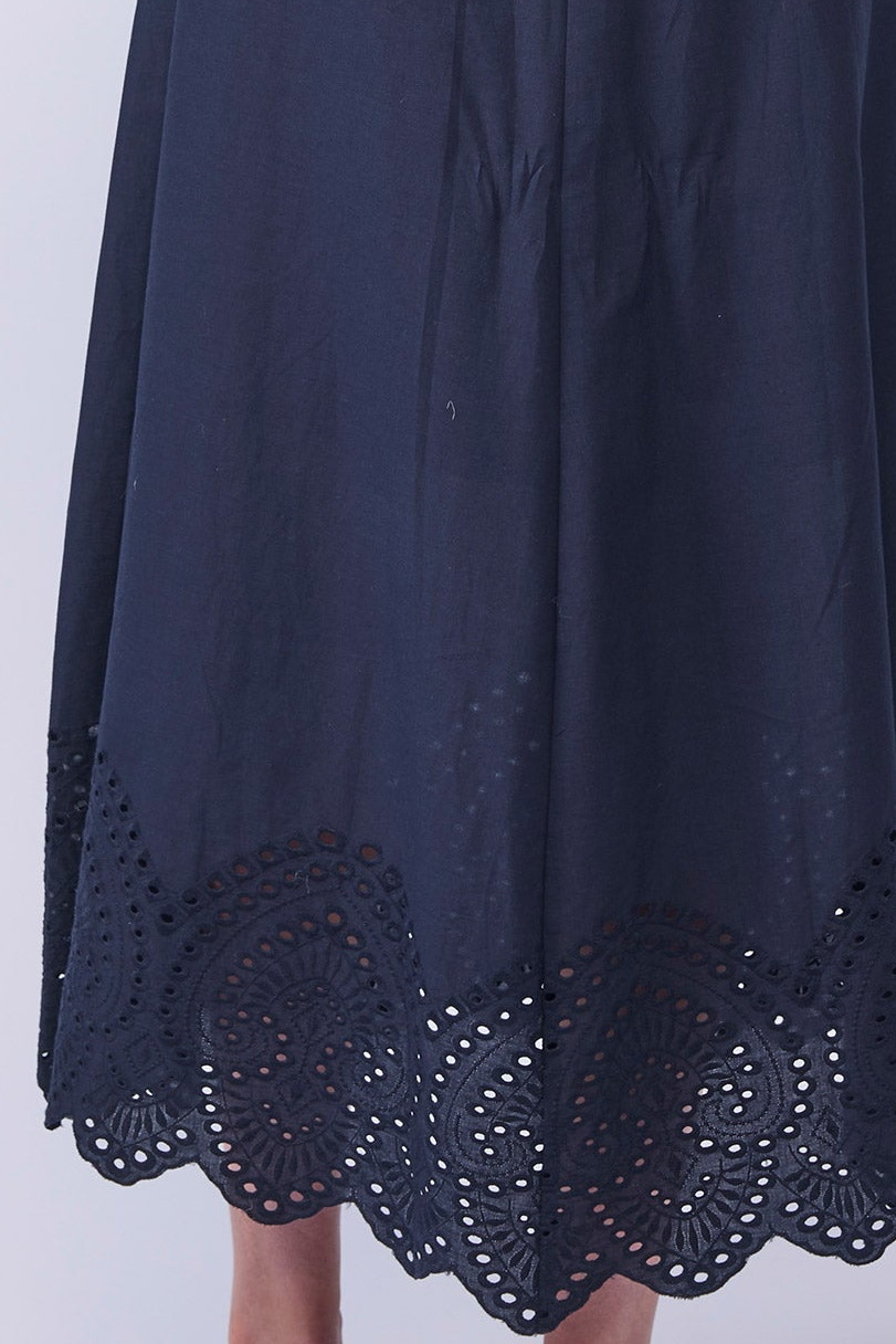 HALO DRESS - INK EMBROIDERY