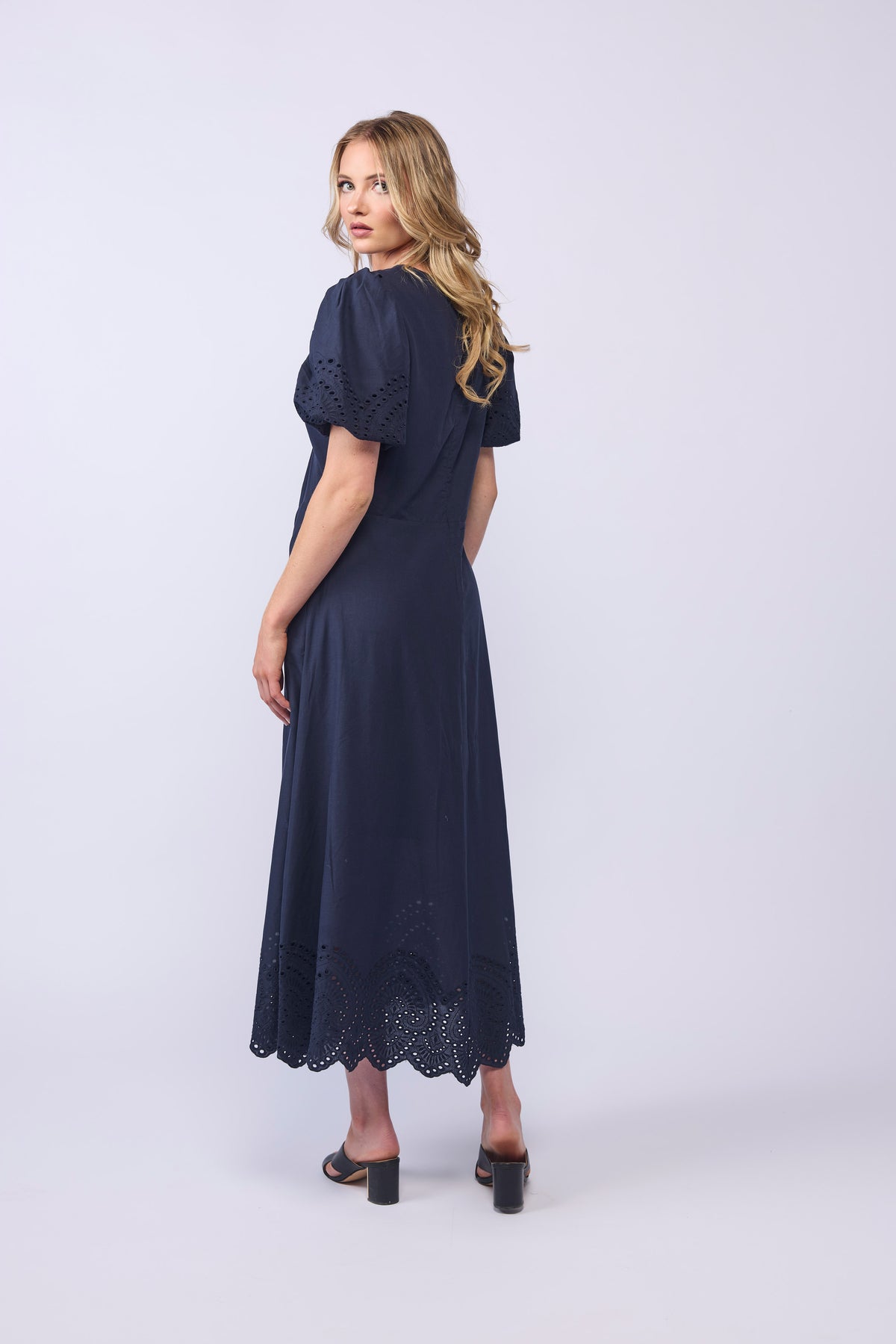 HALO DRESS - INK EMBROIDERY