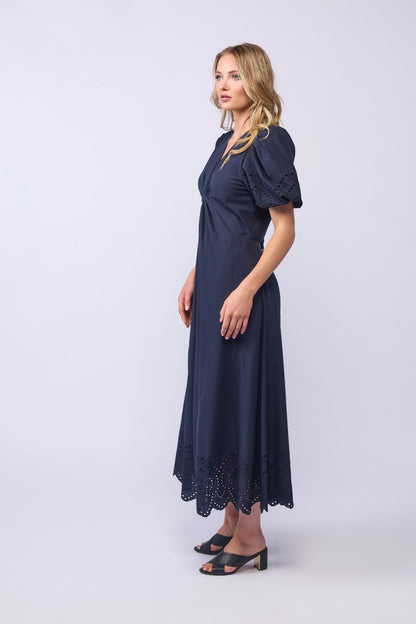 HALO DRESS - INK EMBROIDERY