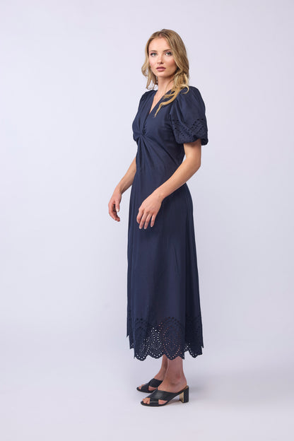 HALO DRESS - INK EMBROIDERY