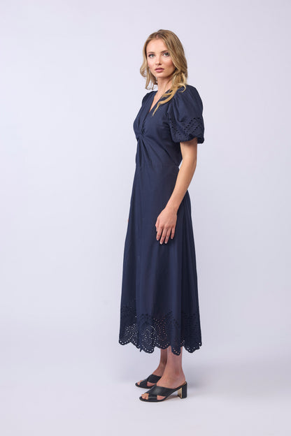 HALO DRESS - INK EMBROIDERY