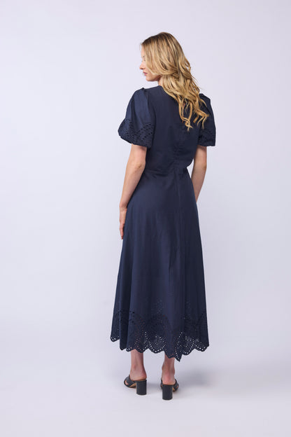 HALO DRESS - INK EMBROIDERY