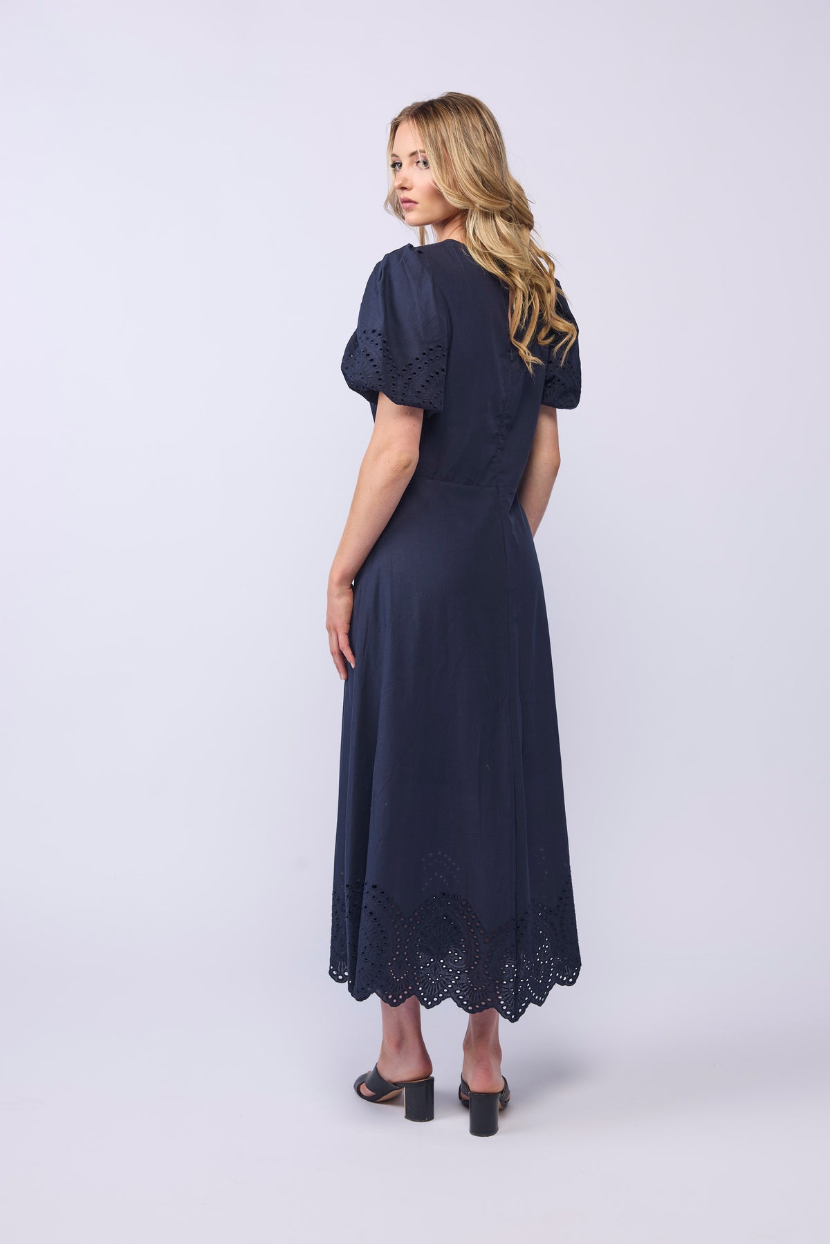 HALO DRESS - INK EMBROIDERY