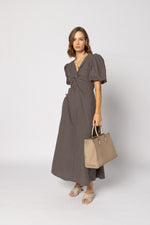 2182 - Halo Dress - Mayan Chocolate