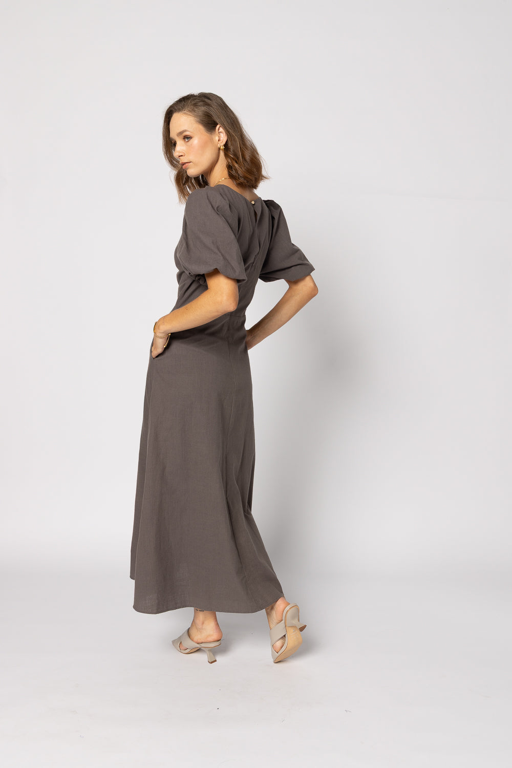 2182 - Halo Dress - Mayan Chocolate