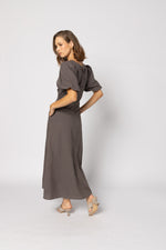 2182 - Halo Dress - Mayan Chocolate