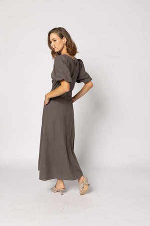 2182 - Halo Dress - Mayan Chocolate