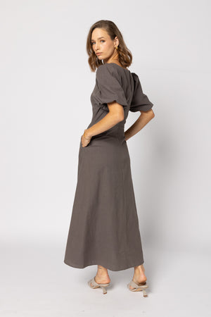 2182 - Halo Dress - Mayan Chocolate